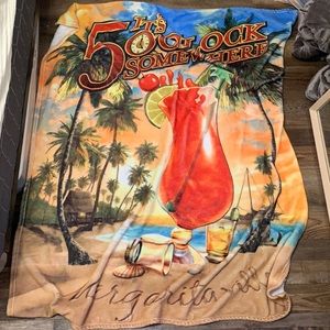 Margaritaville “It’s 5’o clock Somewhere” throw